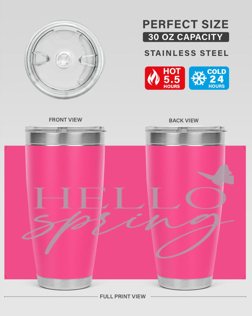 Hello spring butterfly195#- spring- Tumbler