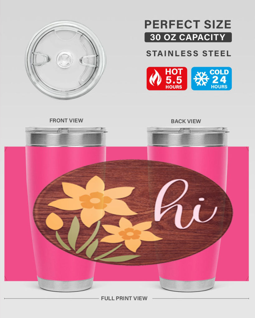 Hi daffodil flower Mockup235#- spring- Tumbler