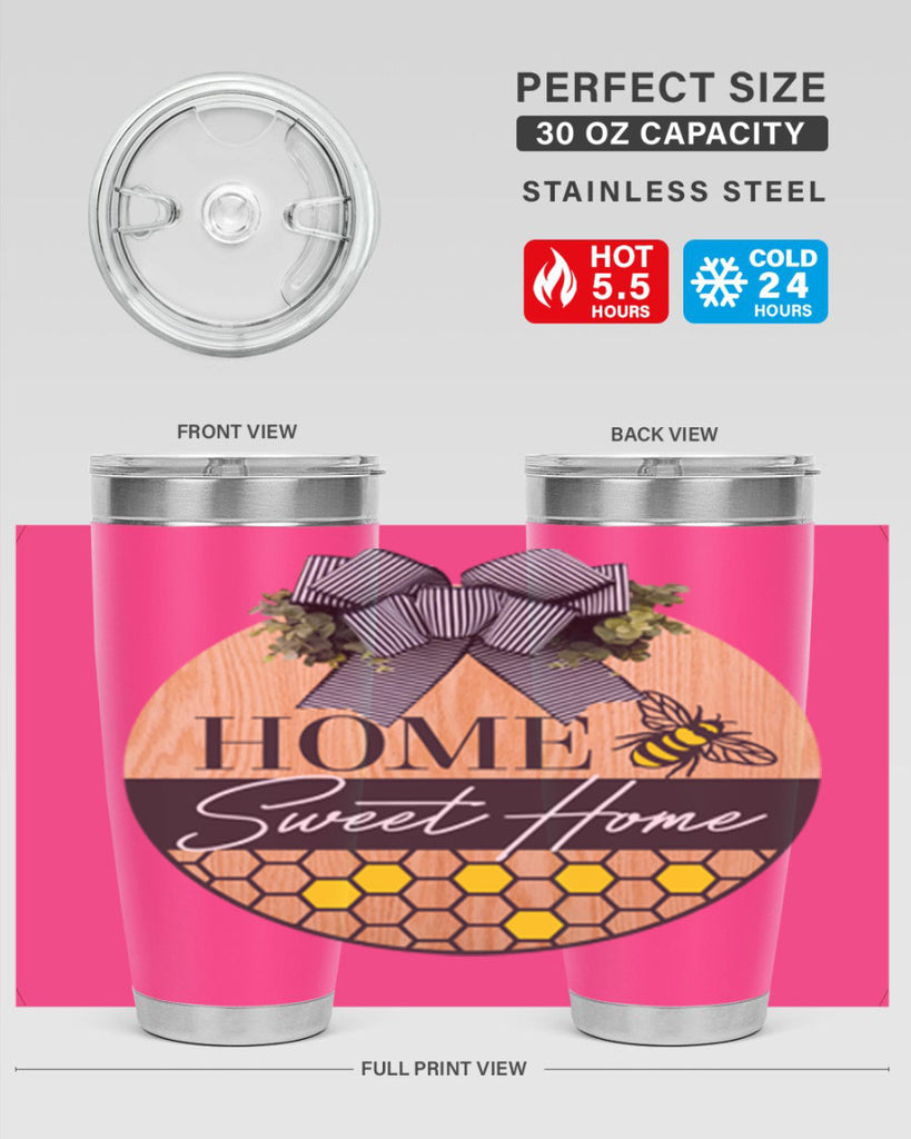 Home Sweet home bee and hive Mockup241#- spring- Tumbler