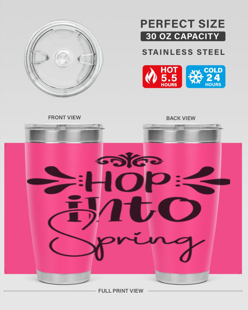 Hop into Spring 247#- spring- Tumbler