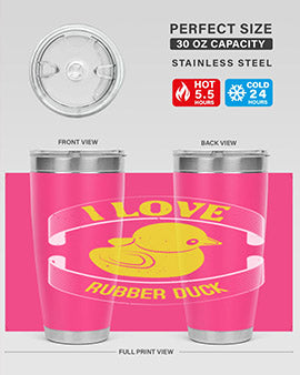I Love Rubber duck Style 41#- duck- Tumbler