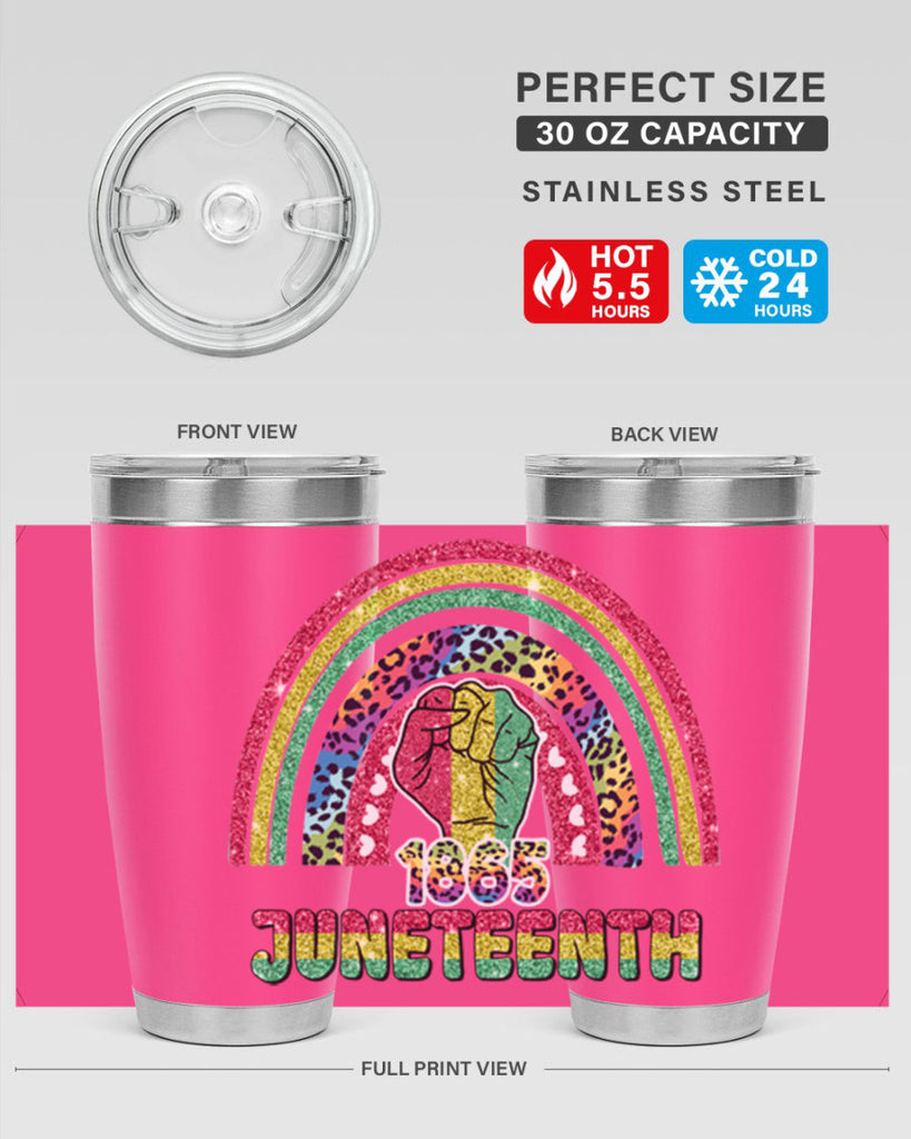 Juneteenth 1865 Rainbow 19#- Juneteenth- tumbler
