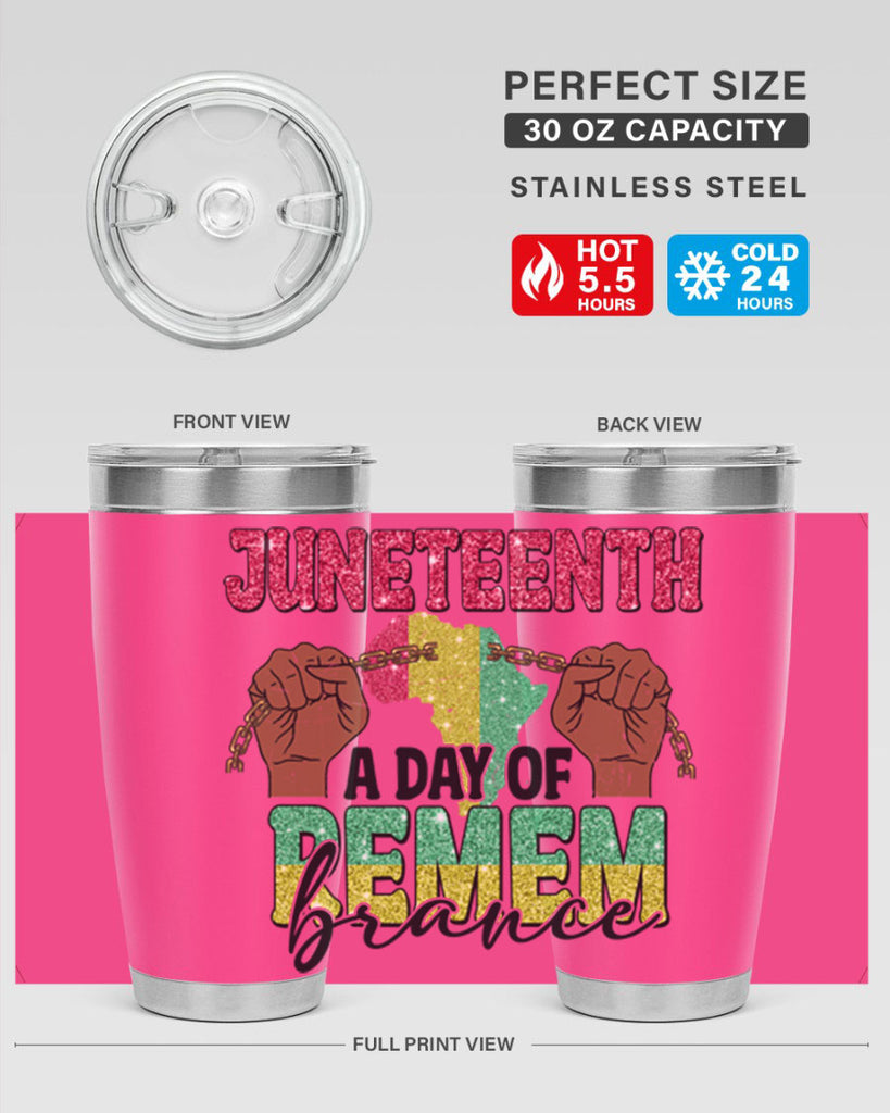 Juneteenth A Day Of Remembrance Png 9#- Juneteenth- tumbler