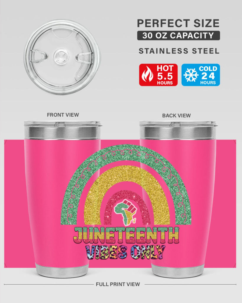 Juneteenth Vibes Only 5#- Juneteenth- tumbler
