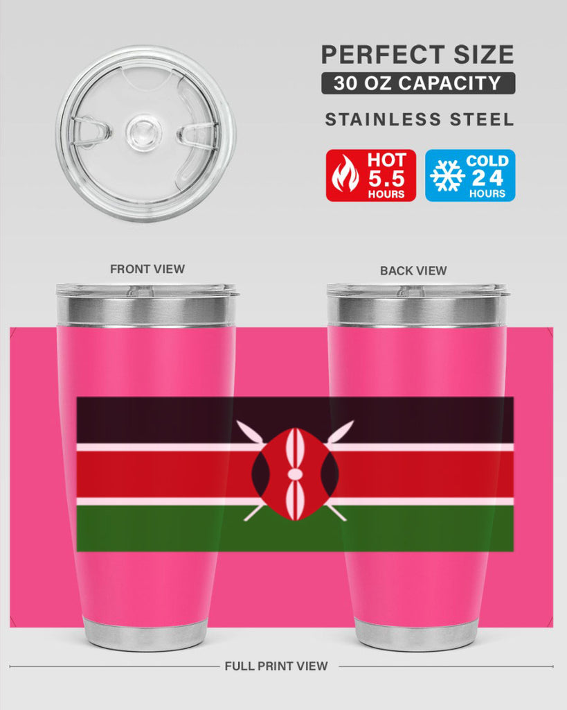 Kenya 110#- world flags- Tumbler