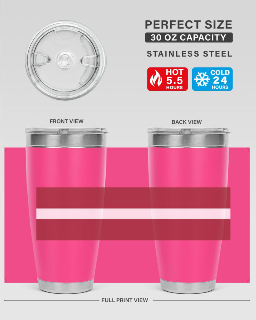 Latvia 104#- world flags- Tumbler