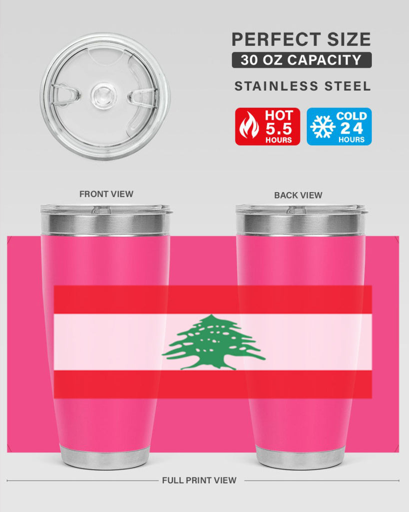 Lebanon 103#- world flags- Tumbler