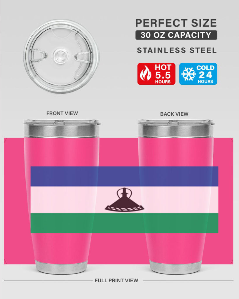 Lesotho 102#- world flags- Tumbler