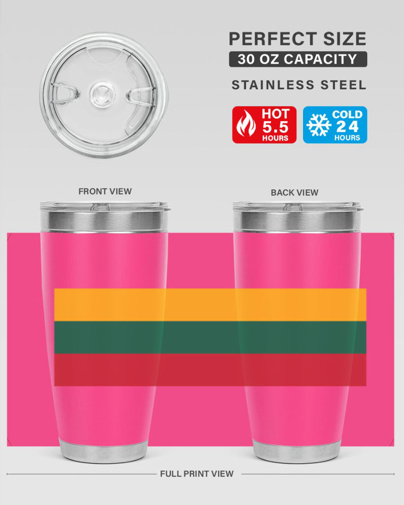 Lithuania 98#- world flags- Tumbler