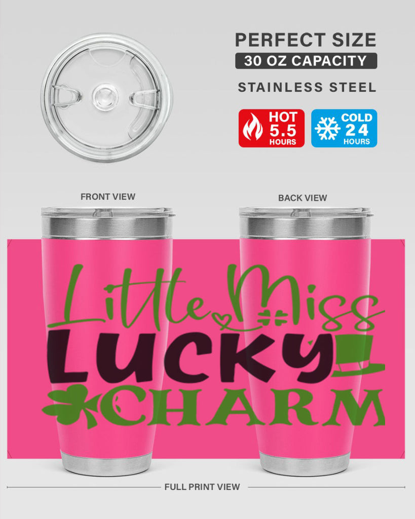Little Miss Lucky Charm Style 154#- St Patricks Day- Tumbler