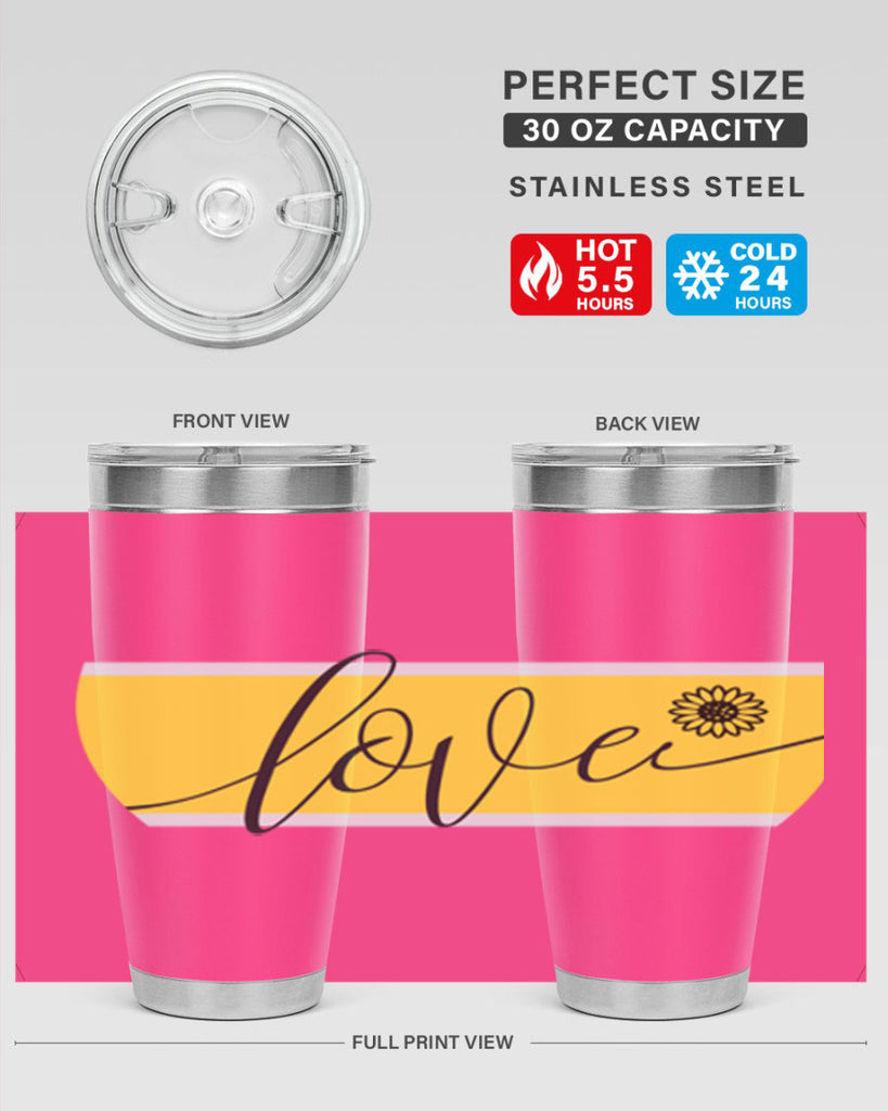 Love and daisy327#- spring- Tumbler