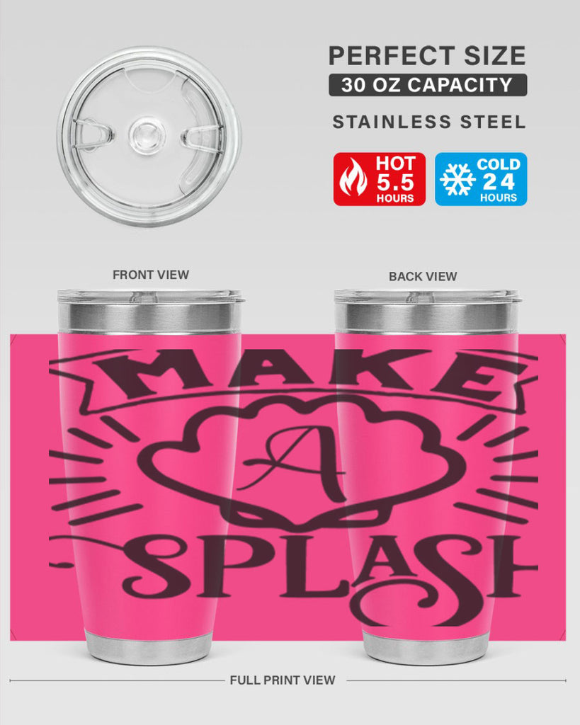 Make a splash 312#- mermaid- Tumbler
