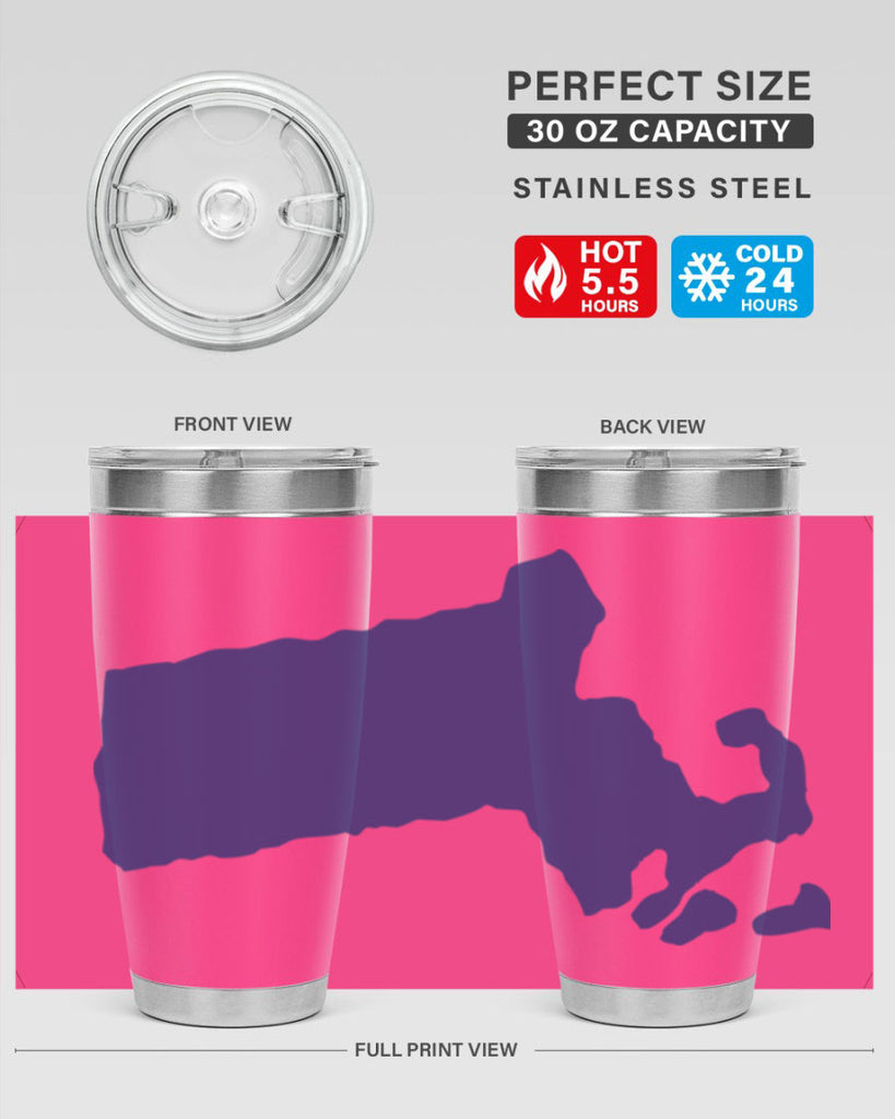 Massachusetts 30#- stateflags- Tumbler