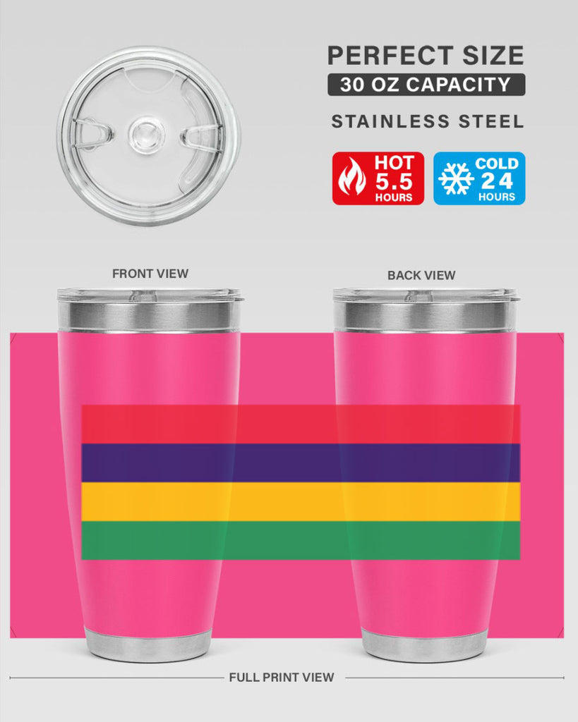 Mauritius 88#- world flags- Tumbler