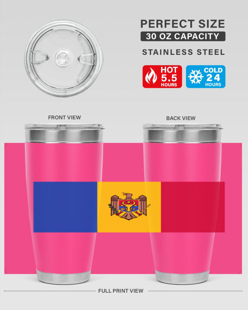 Moldova 85#- world flags- Tumbler