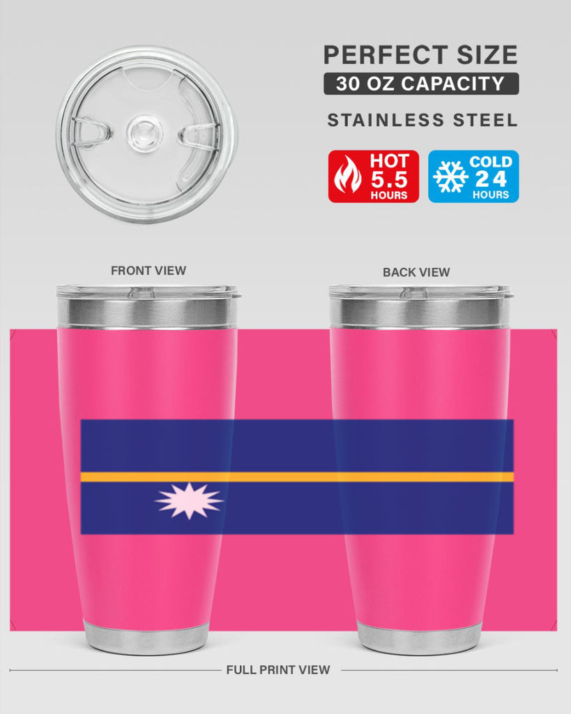 Nauru 77#- world flags- Tumbler