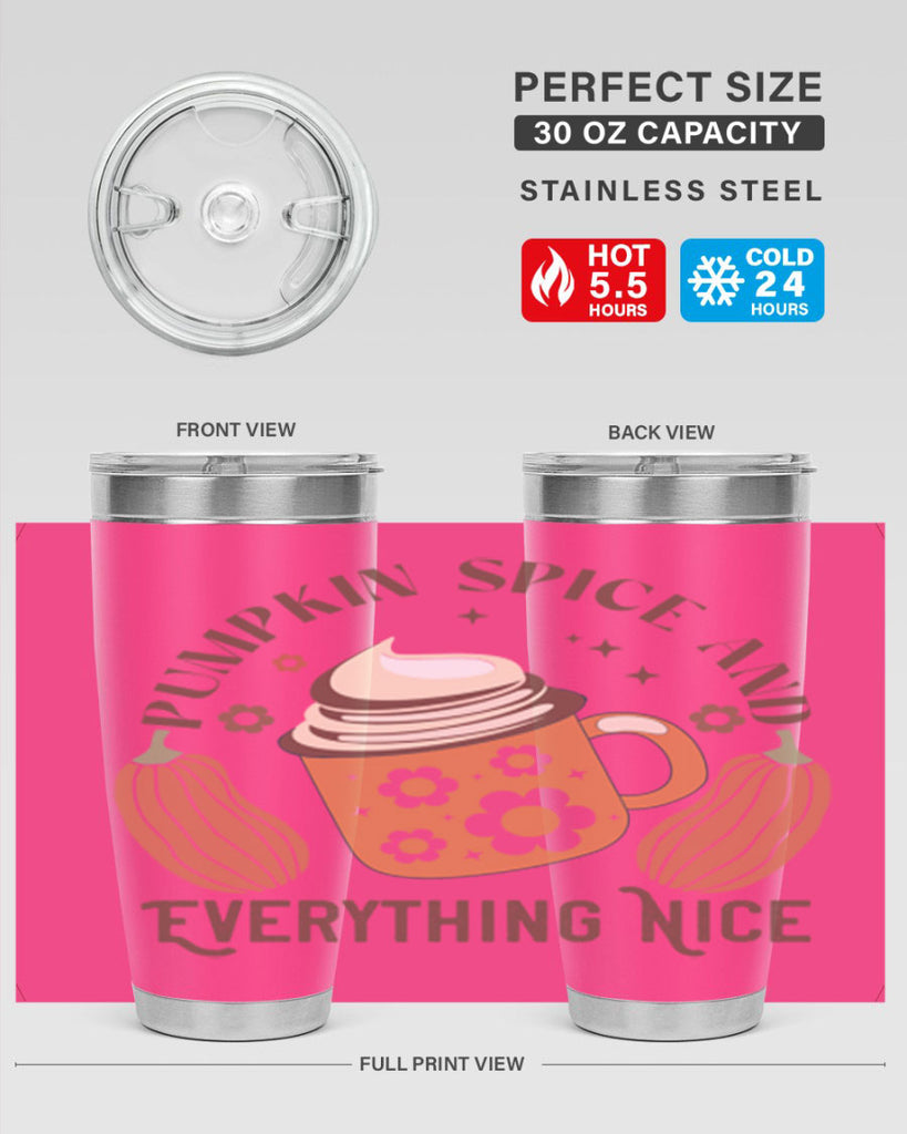 Pumpkin Spice And Everything Nice 539#- fall- Tumbler