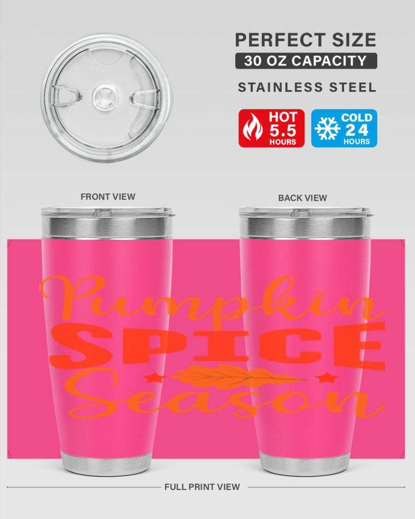Pumpkin Spice Season Design 557#- fall- Tumbler