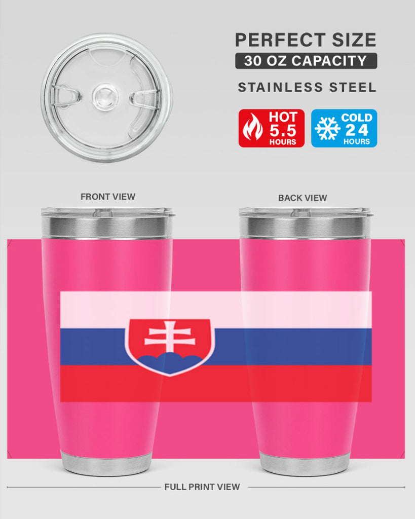 Slovakia 40#- world flags- Tumbler