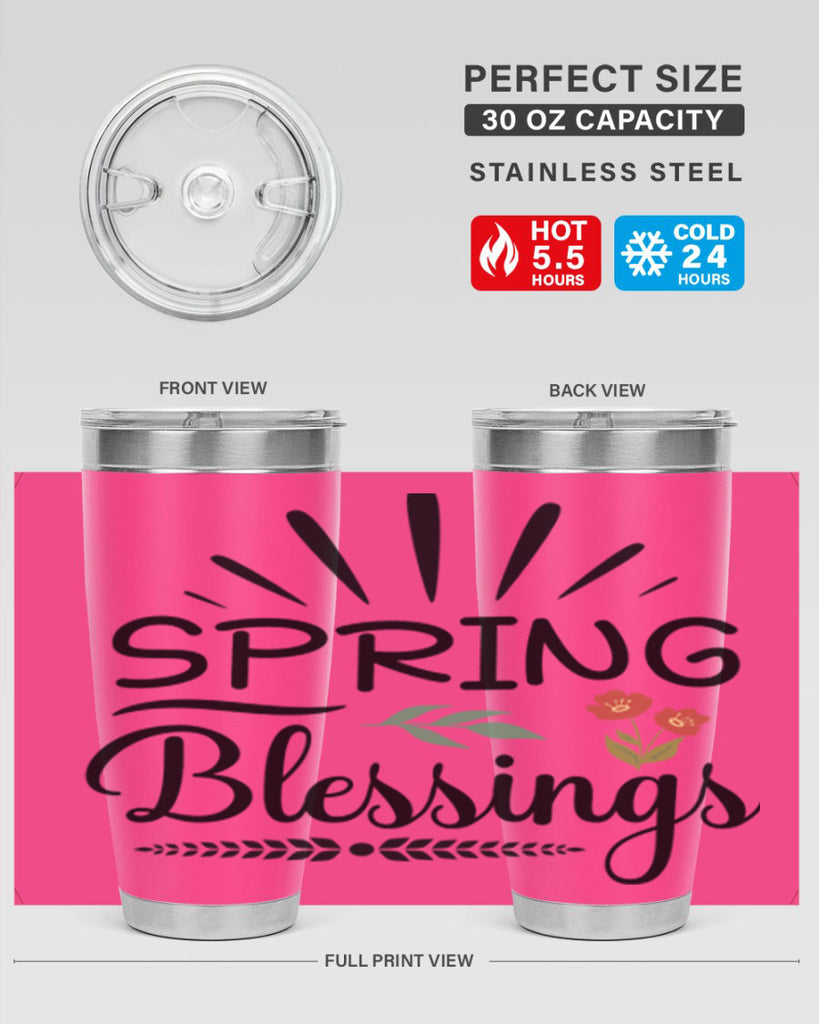 Spring Blessings  482#- spring- Tumbler