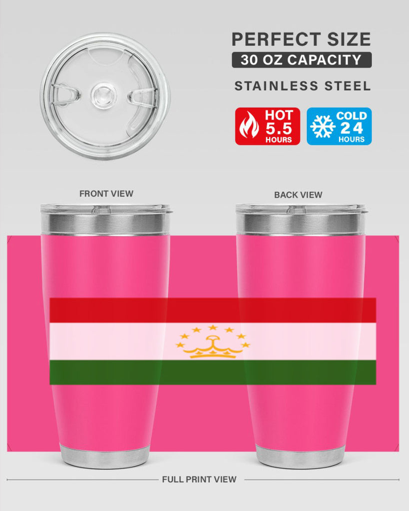 Tajikistan 25#- world flags- Tumbler