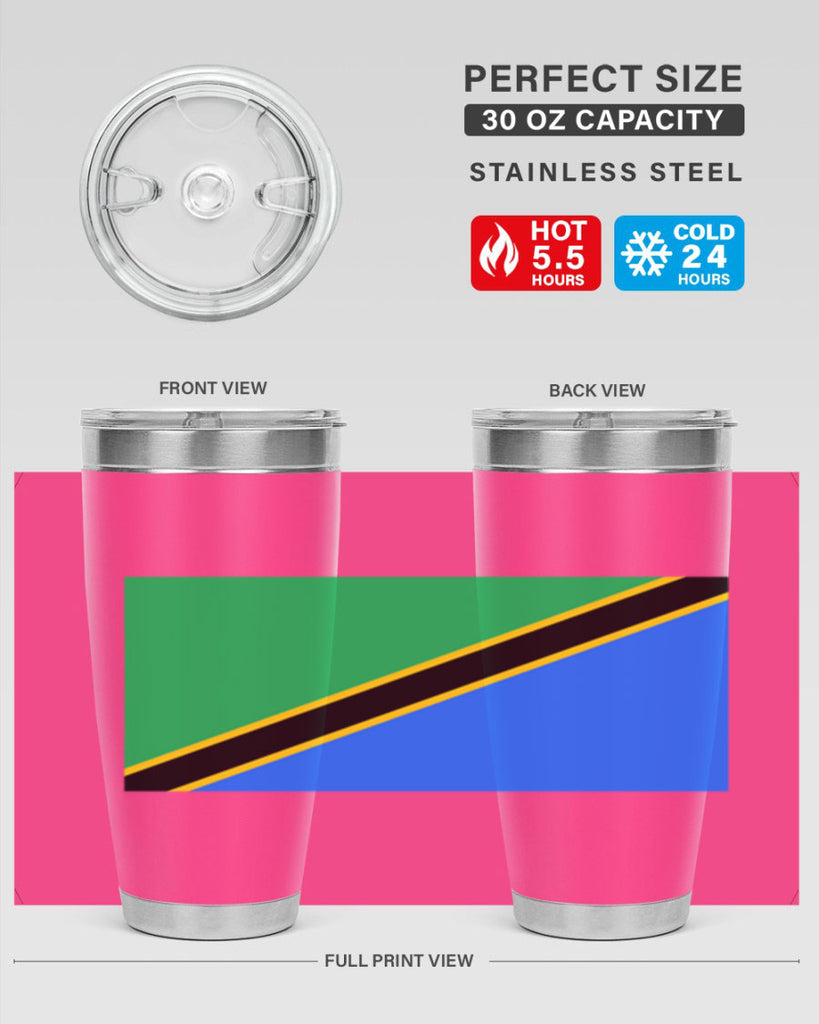 Tanzania 24#- world flags- Tumbler