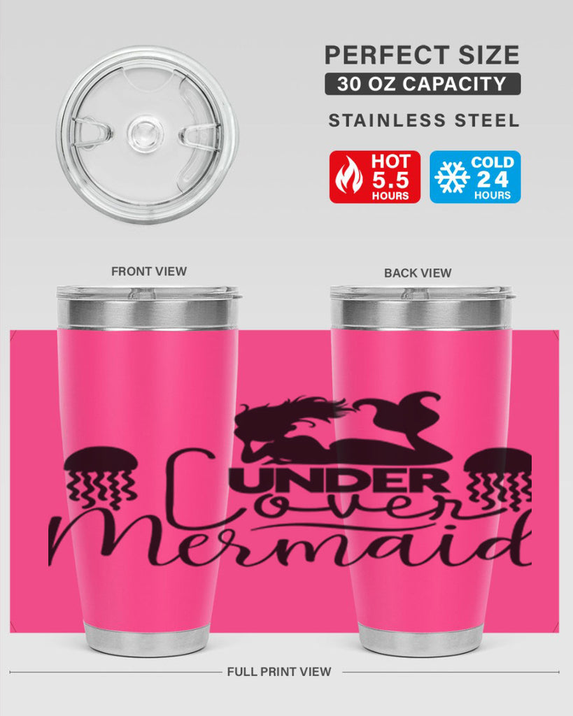 Under Cover Mermaid 642#- mermaid- Tumbler