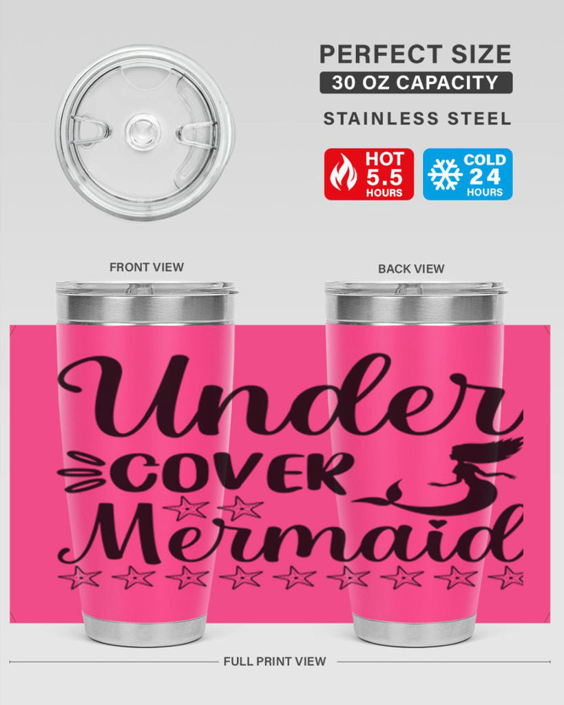 Under cover mermaid 650#- mermaid- Tumbler