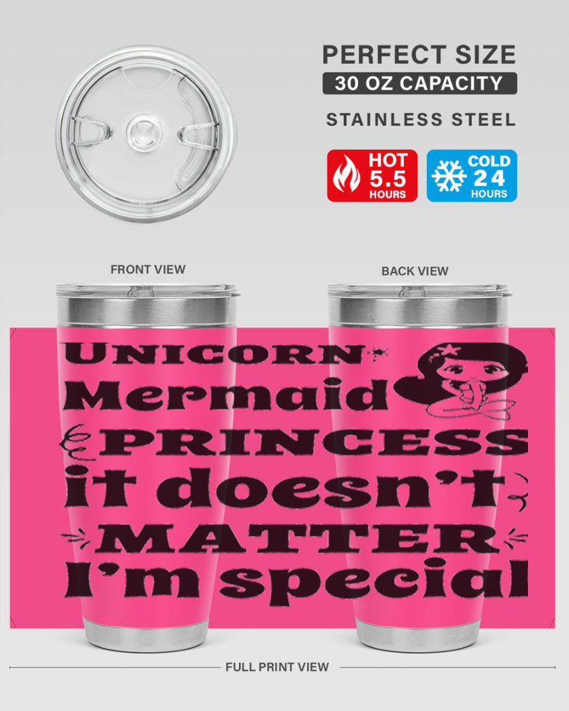 Unicorn Mermaid princess it doesnt 661#- mermaid- Tumbler