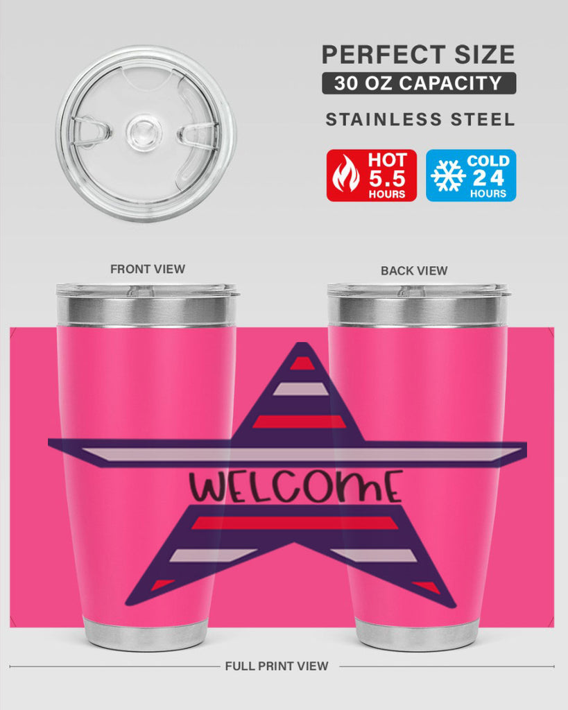 Welcome Style 186#- Fourt Of July- Tumbler