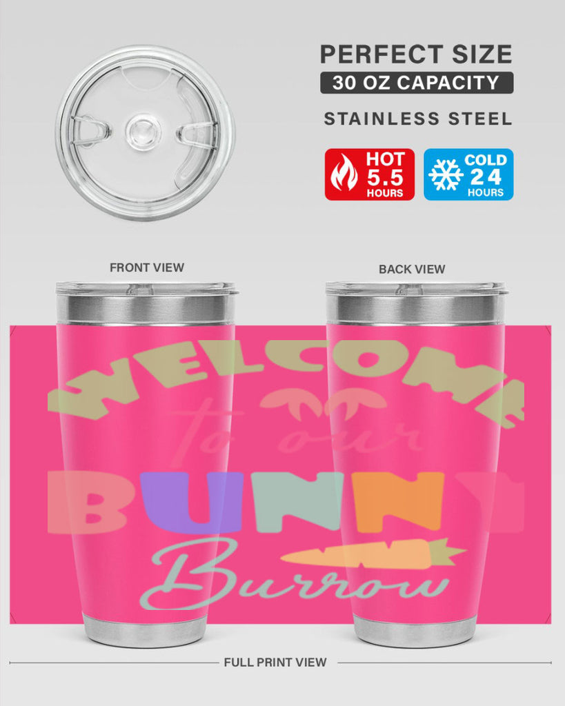 Welcome to our bunny burrow588#- spring- Tumbler