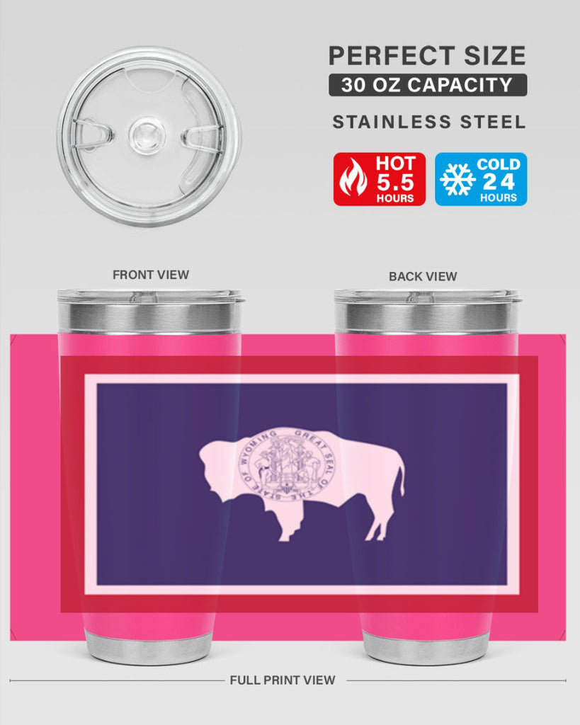 Wyoming 1#- stateflags- Tumbler