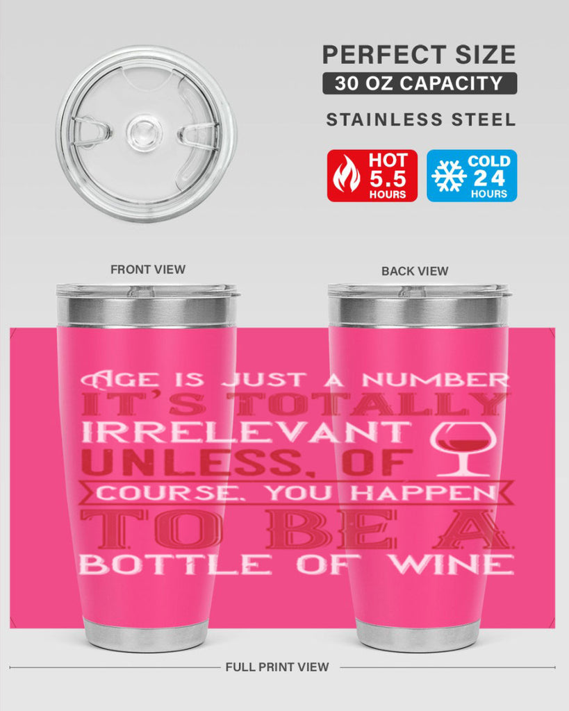 age is just a number its totaly 92#- wine- Tumbler