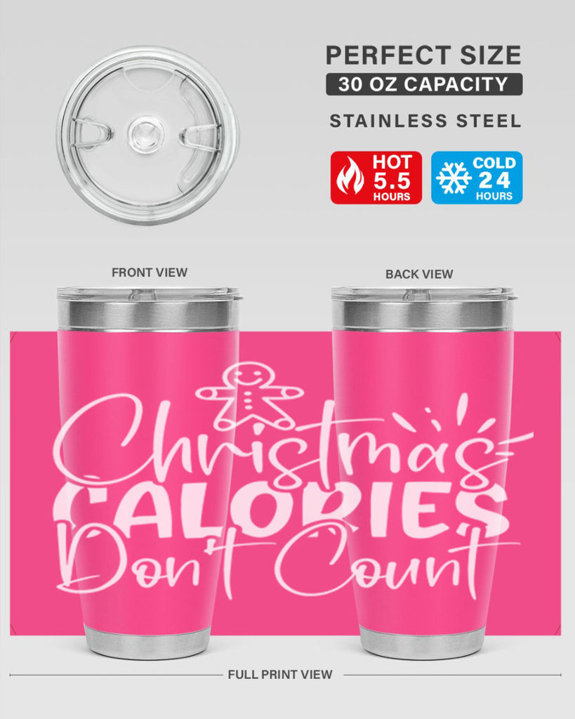 christmas calories dont count 45#- kitchen- Tumbler
