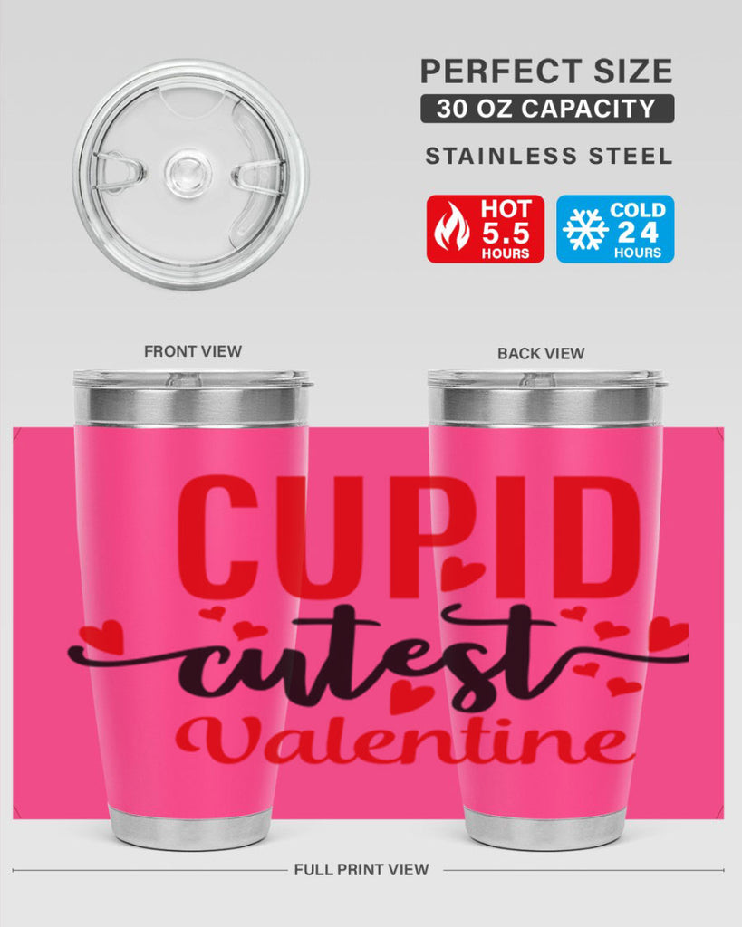 cupid cutest valentine 72#- valentines day- Tumbler