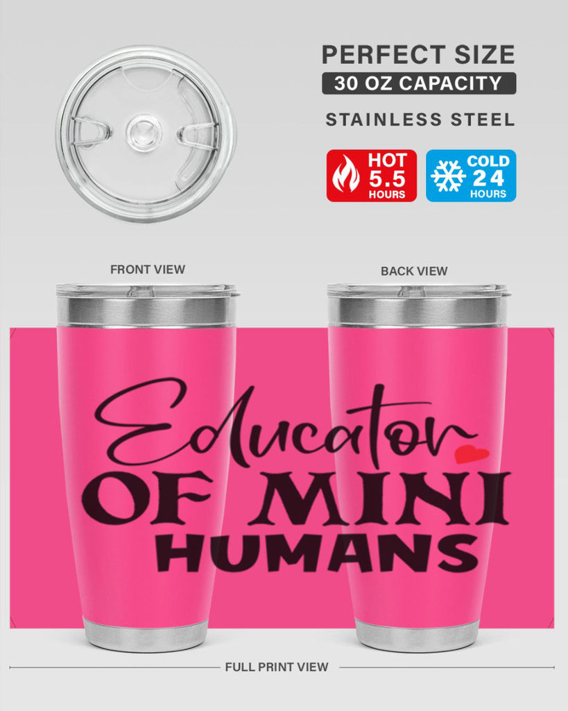 educator of mini humans Style 180#- teacher- tumbler