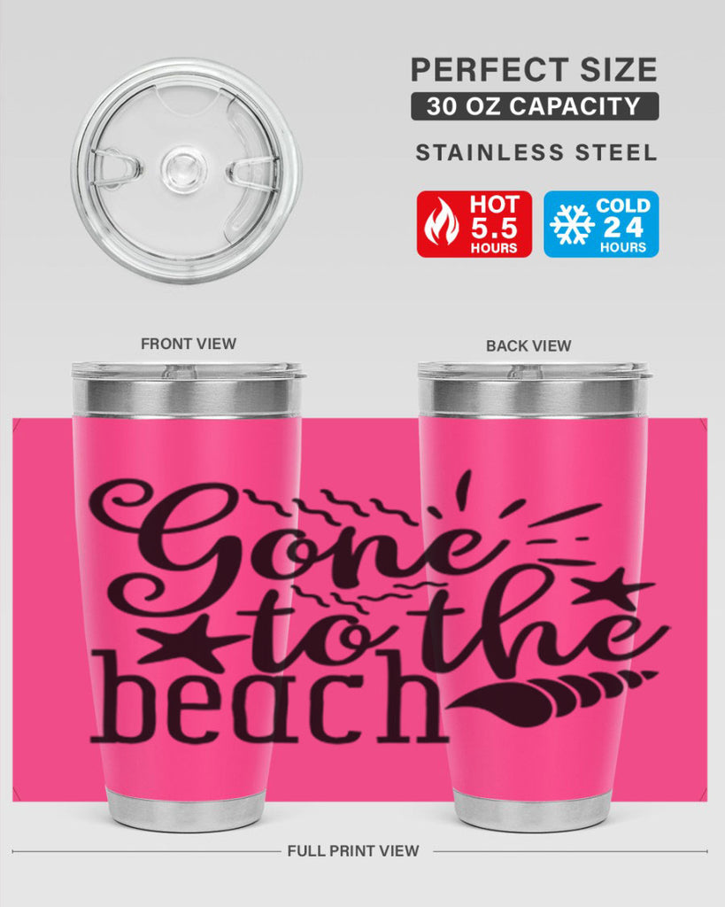 gone to the beach Style 100#- summer- Tumbler