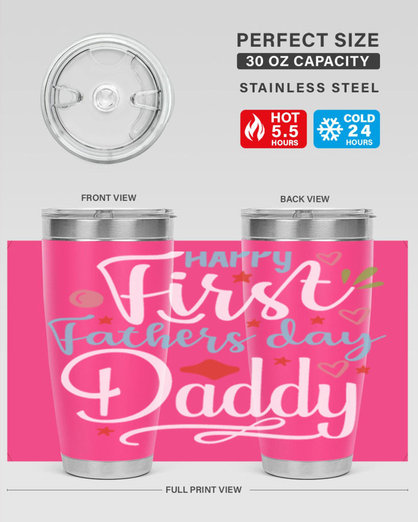 happy first fathers day daddy 89#- fathers day- Tumbler