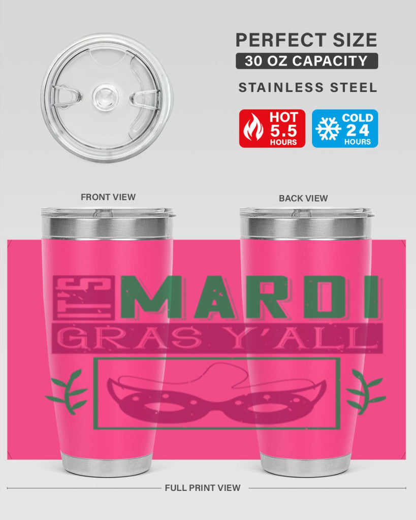 it’s mardi gras y’all 60#- mardi gras- Tumbler