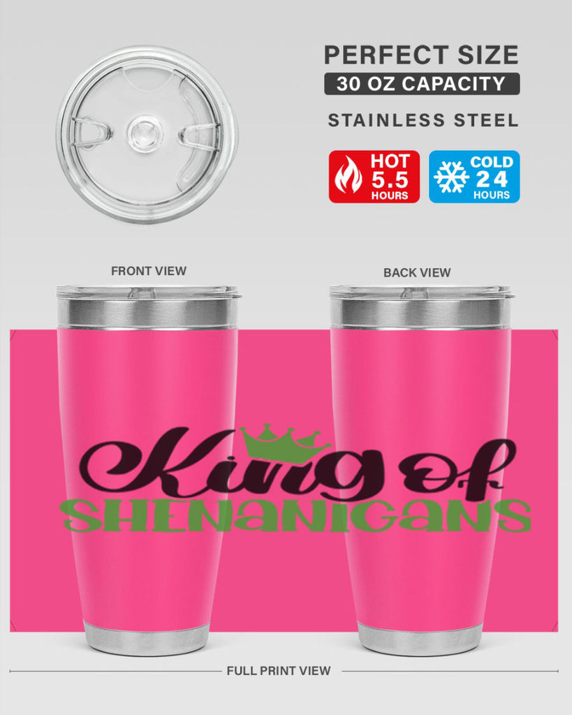 king Of Shenanigans Style 74#- St Patricks Day- Tumbler