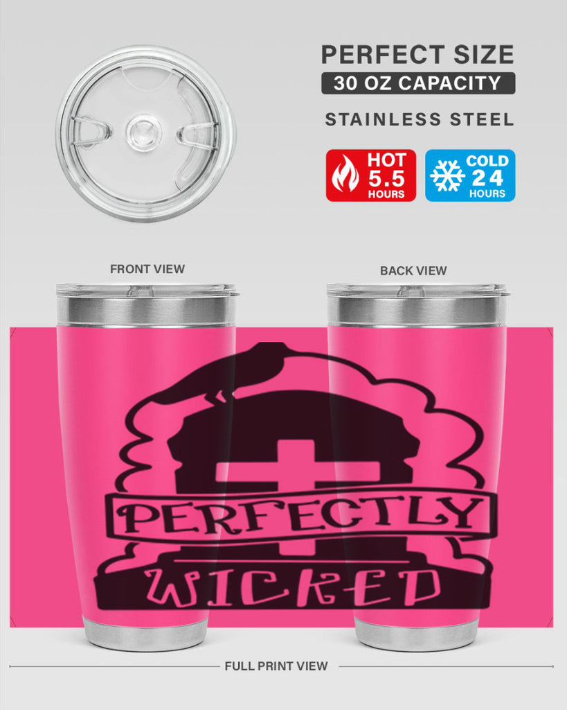 perfectly wicked 33#- halloween- Tumbler