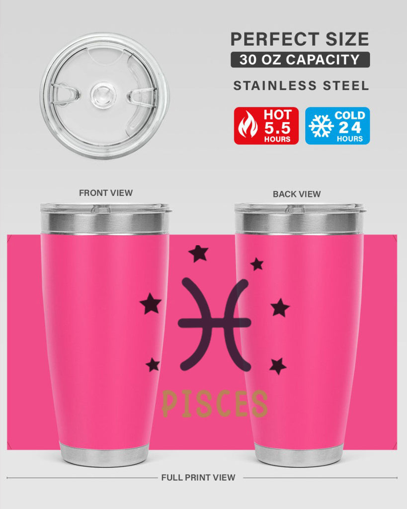 pisces 355#- zodiac- Tumbler