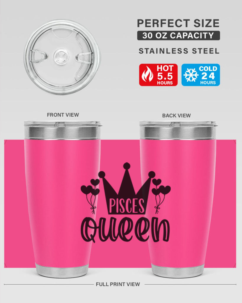 pisces queen 377#- zodiac- Tumbler