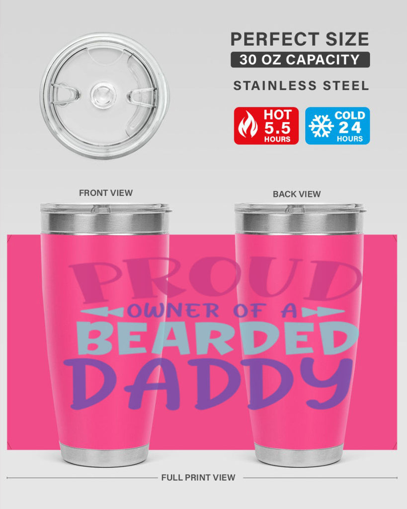 proud owner of a bearded daddy Style 202#- baby- tumbler