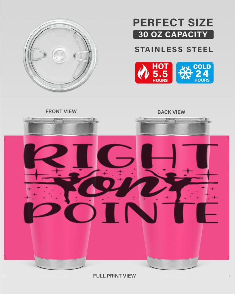 right on pointe78#- ballet- Tumbler