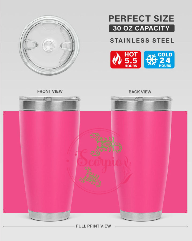 scorpio 437#- zodiac- Tumbler