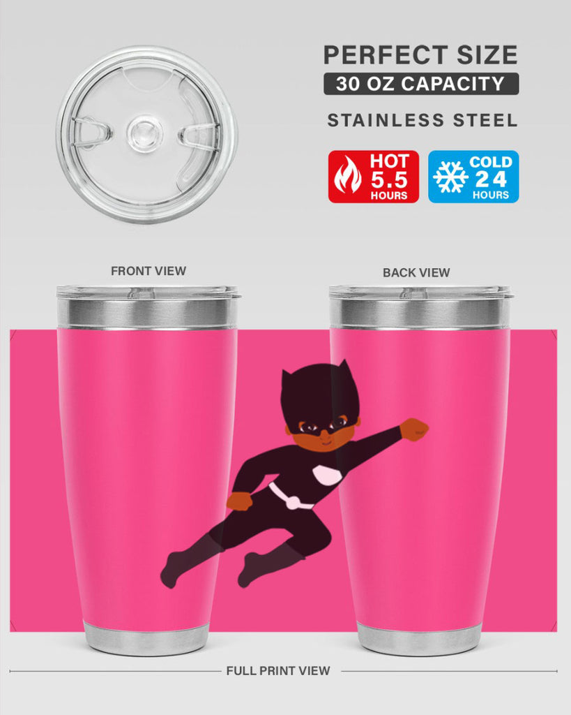 super kid 12#- black men - boys- tumbler
