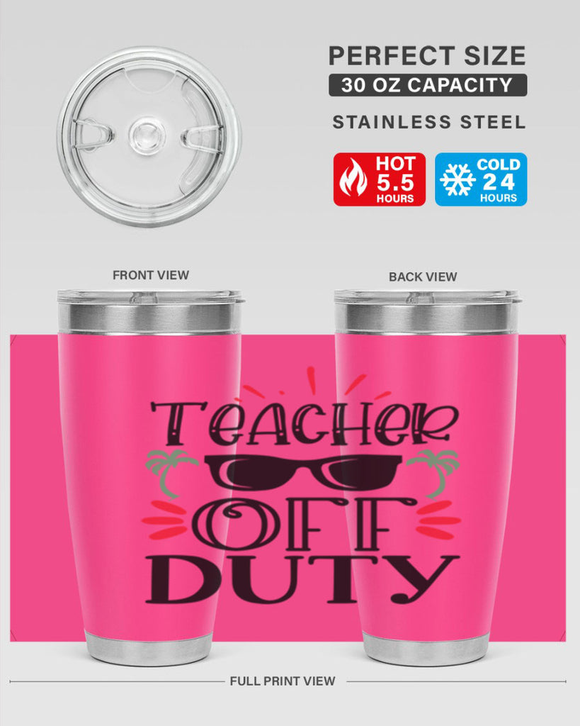 teacher off duty Style 204#- teacher- tumbler