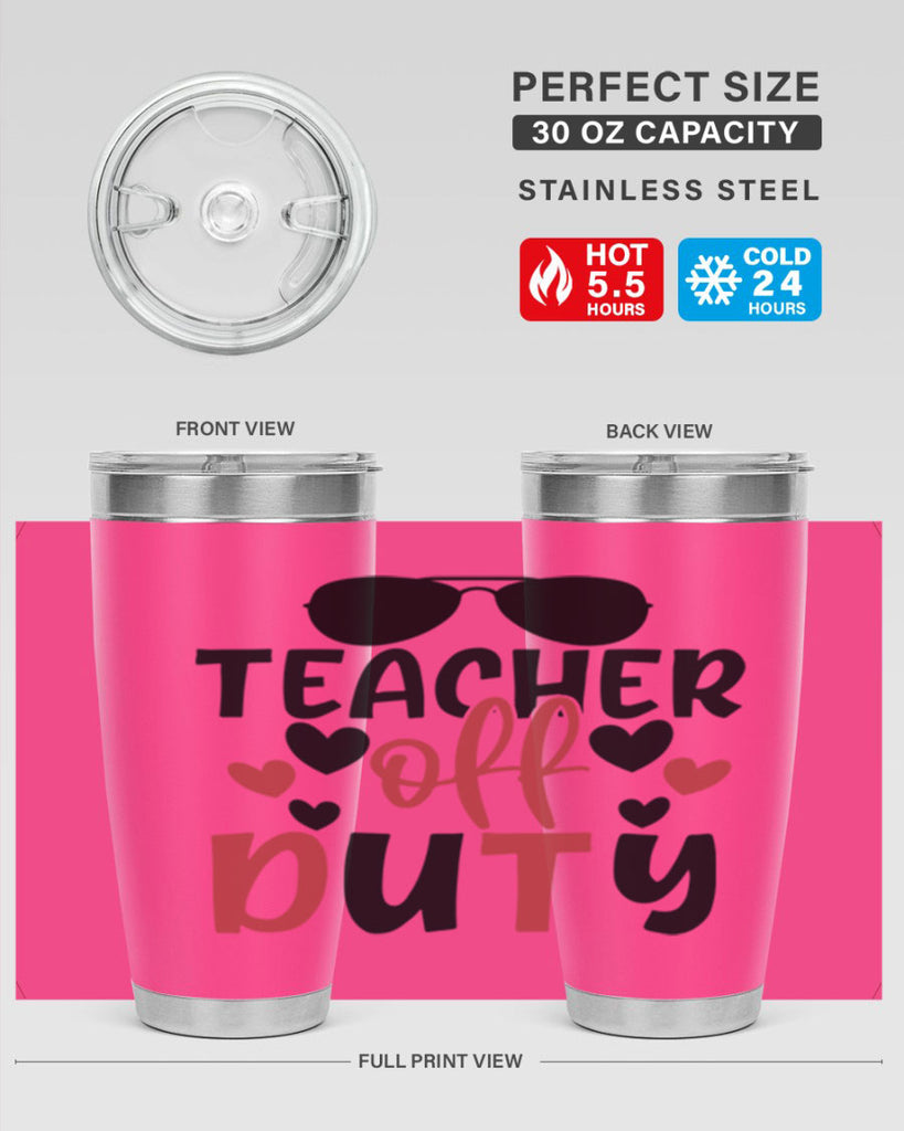 teacher off duty Style 205#- teacher- tumbler