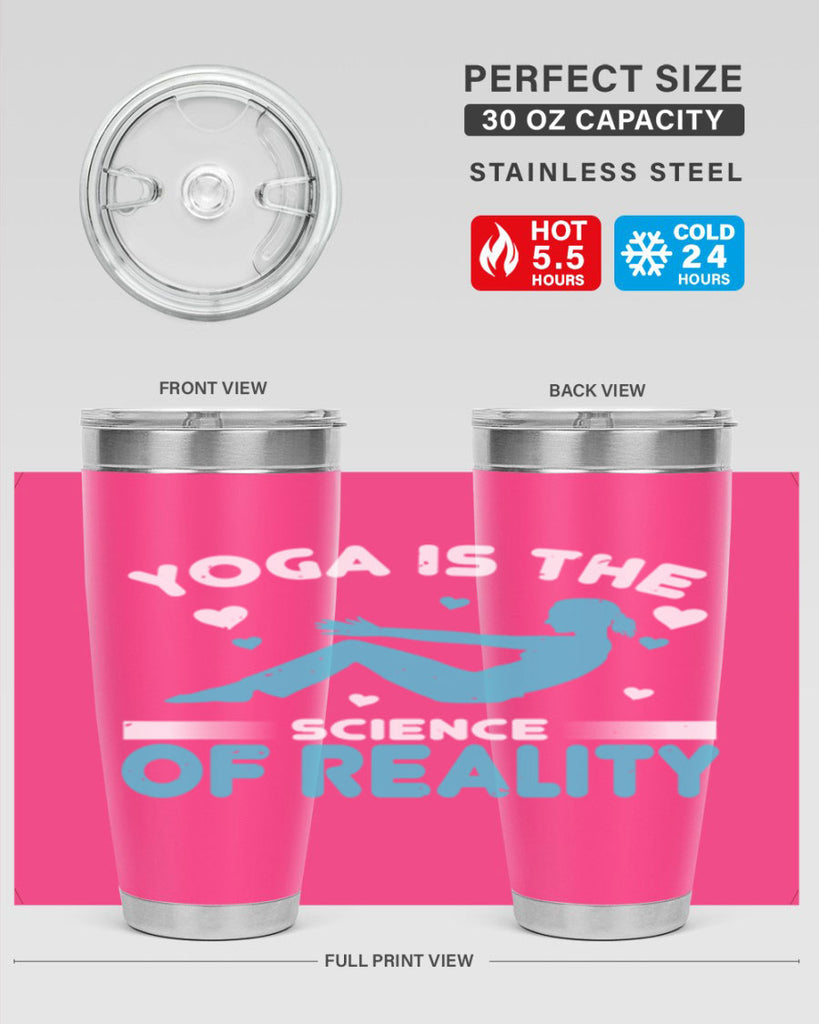 yoga is the science of reality 16#- yoga- Tumbler